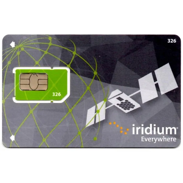 Iridium prepaid SIM card
