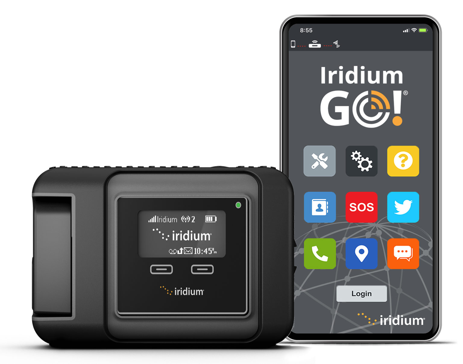 Iridium GO - $105/week, $15 each additional day